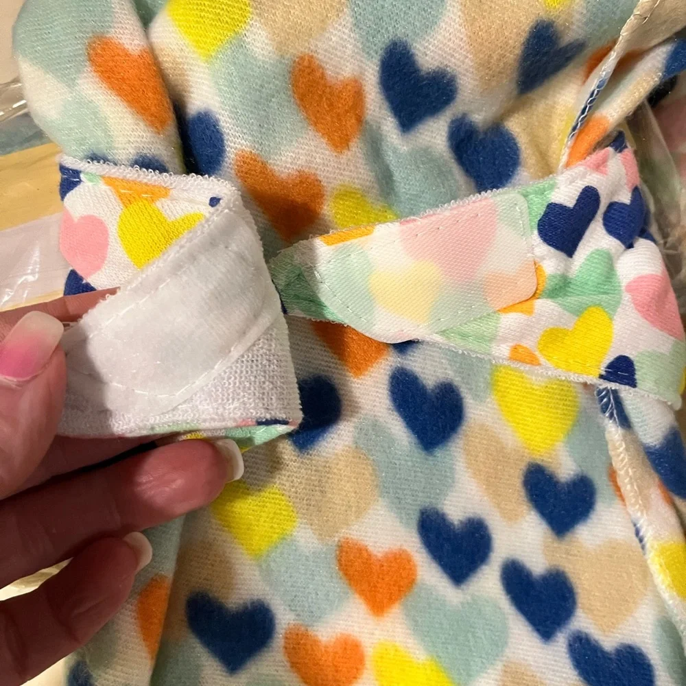 Puppy blanket and Handkerchief in hearts